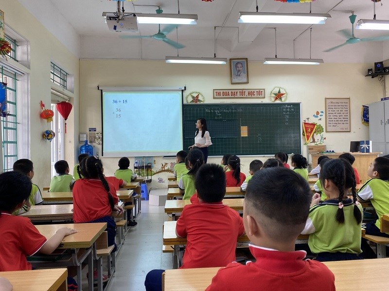 Tiết dự thi giáo viên dạy giỏi môn Toán lớp 2D